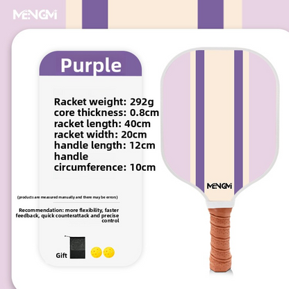 Pickleball Wooden Paddle Set with Balls and Bag