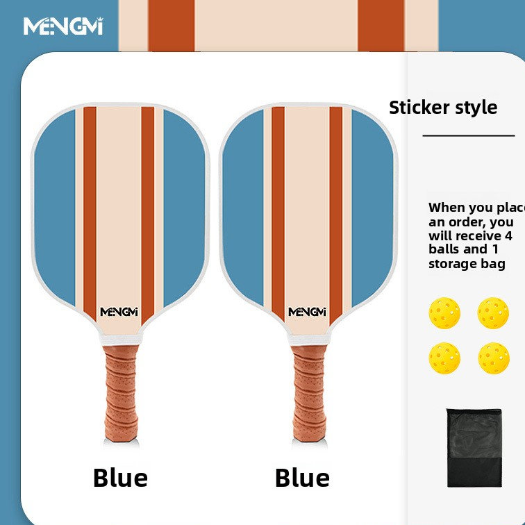 Pickleball Wooden Paddle Set with Balls and Bag