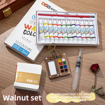 Pigment wooden box