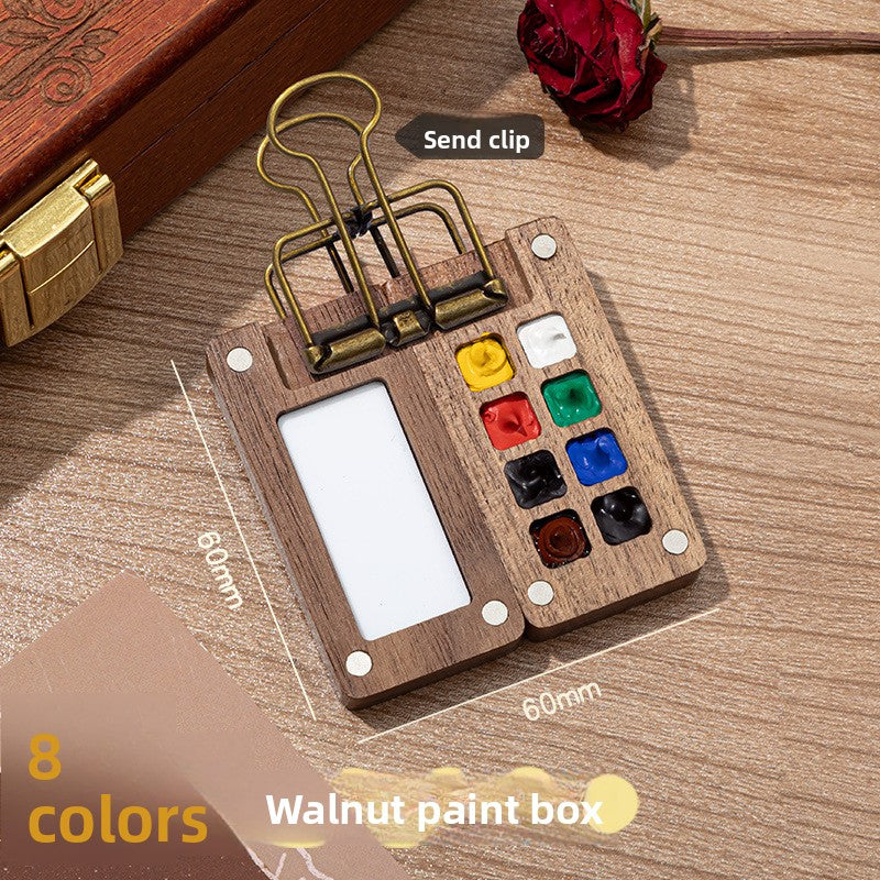 Pigment wooden box
