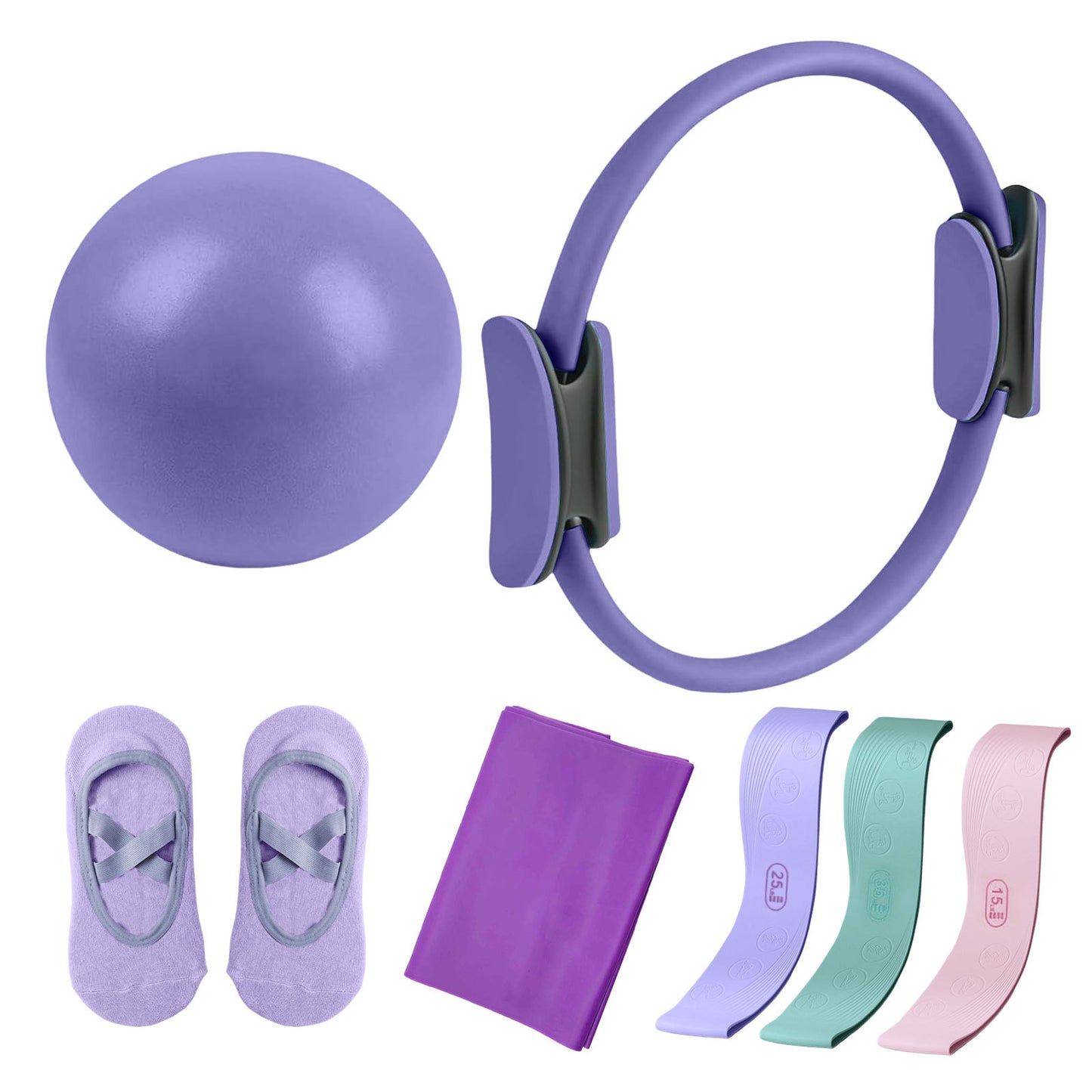 Pilates Circle Yoga Resistance Bands Set