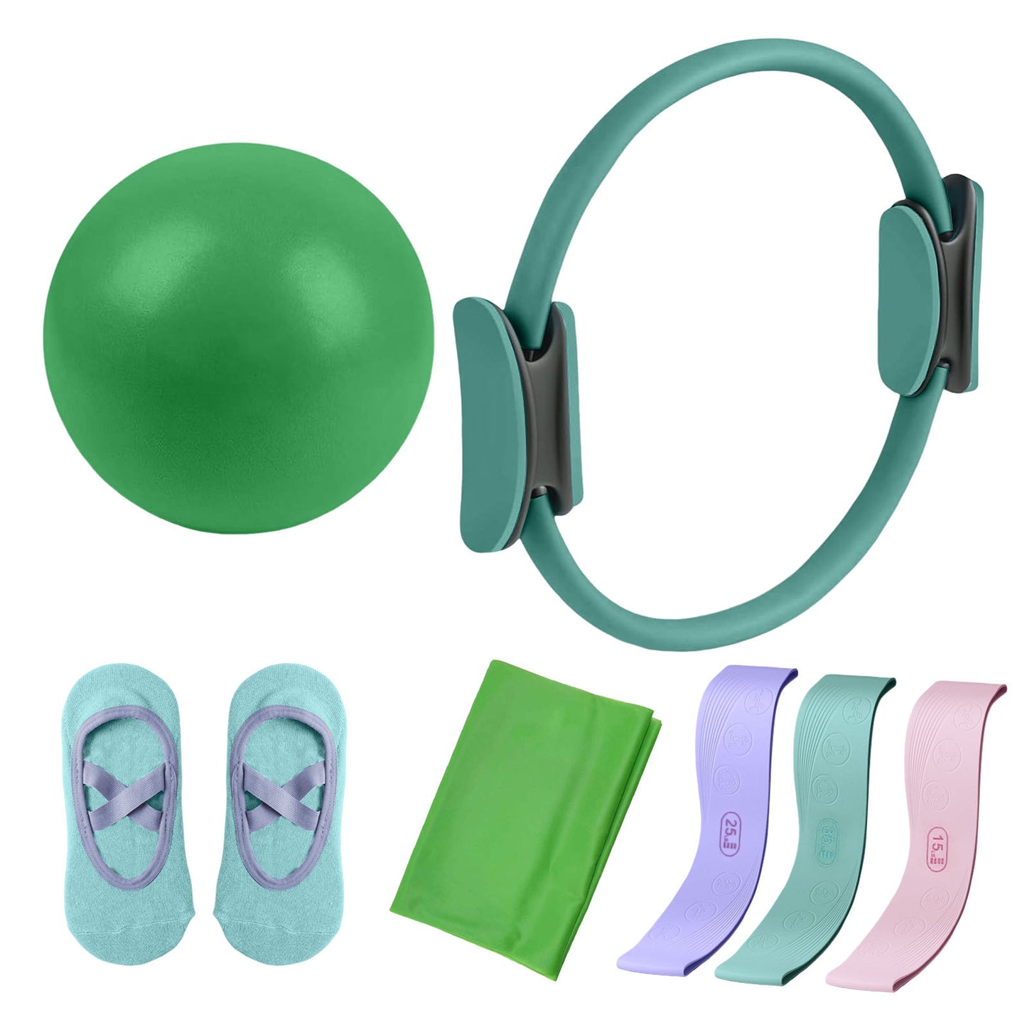 Pilates Circle Yoga Resistance Bands Set