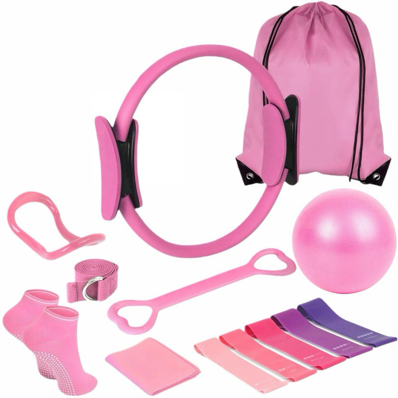 Pilates Elastic Resistance Ring Set