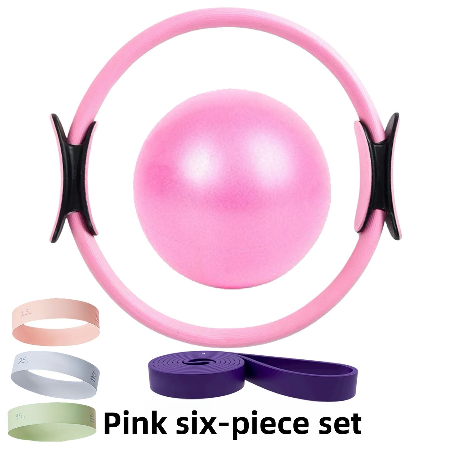 Pilates Elastic Resistance Ring Set