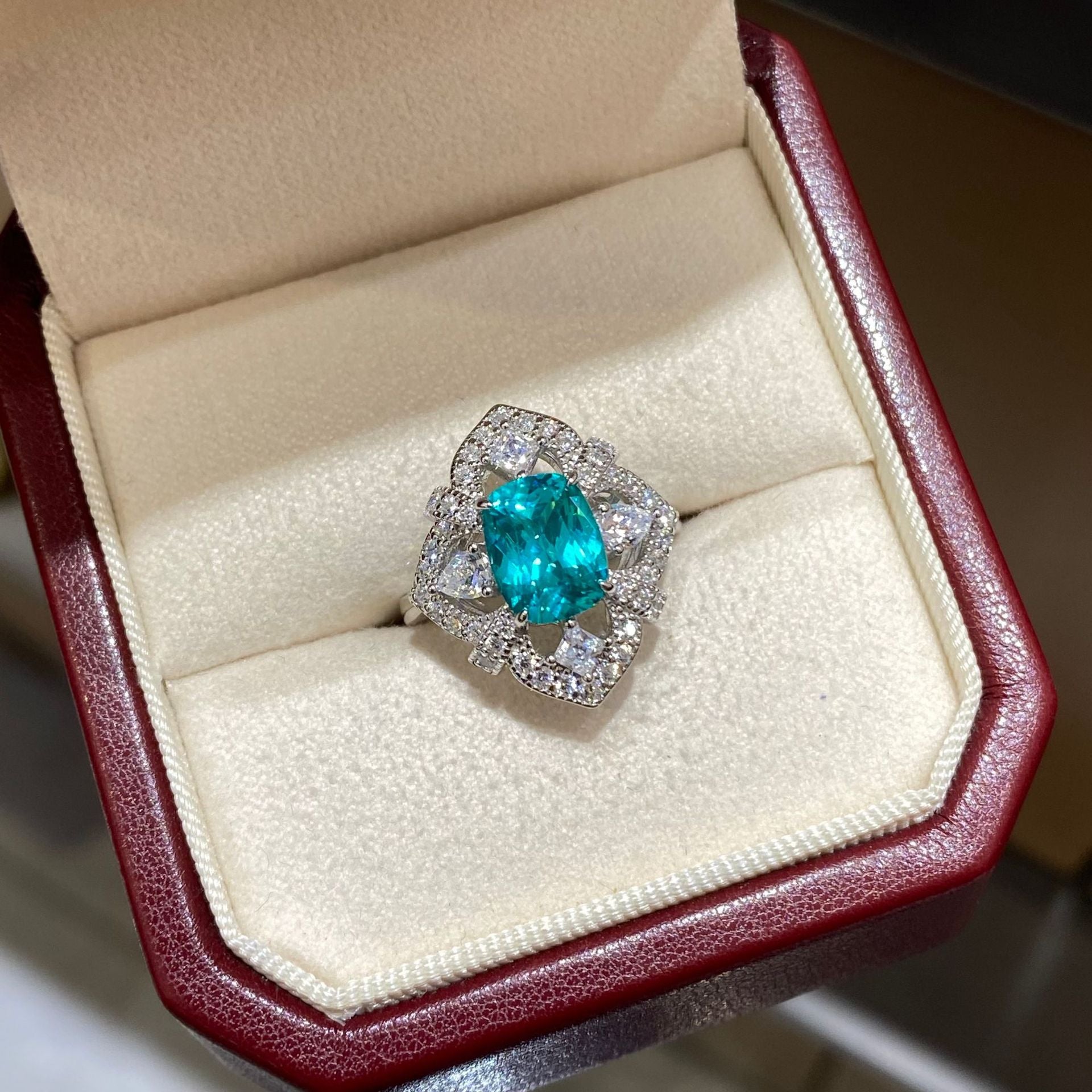 Pillow-Cut Colored Gemstone Ring