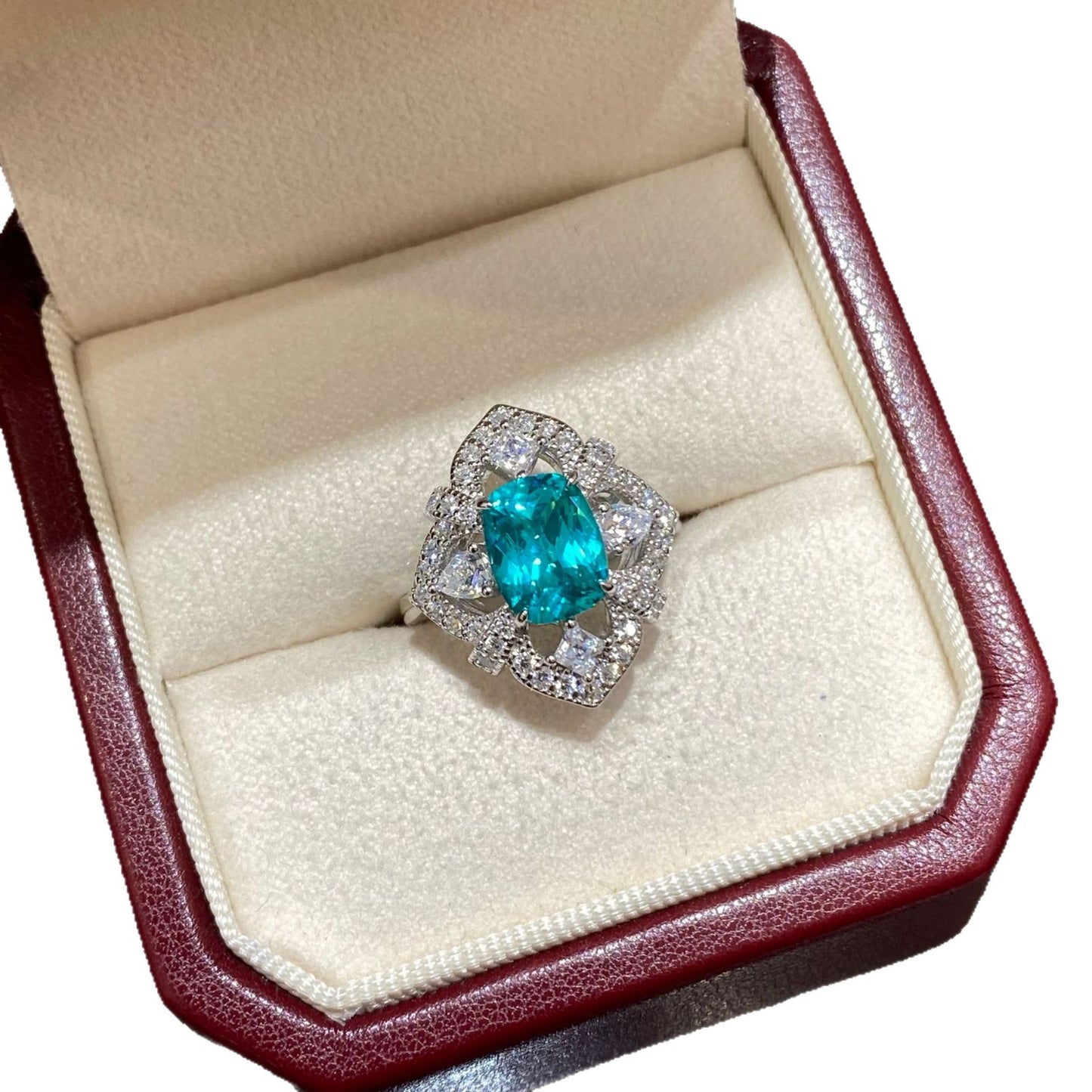 Pillow-Cut Colored Gemstone Ring