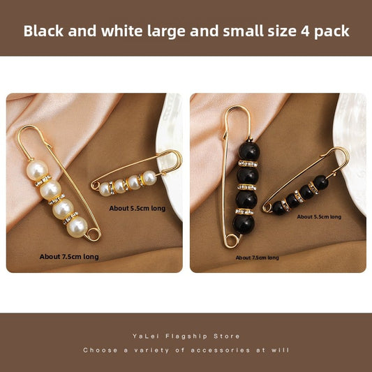 Pin fasteners are used to secure clothing accessories