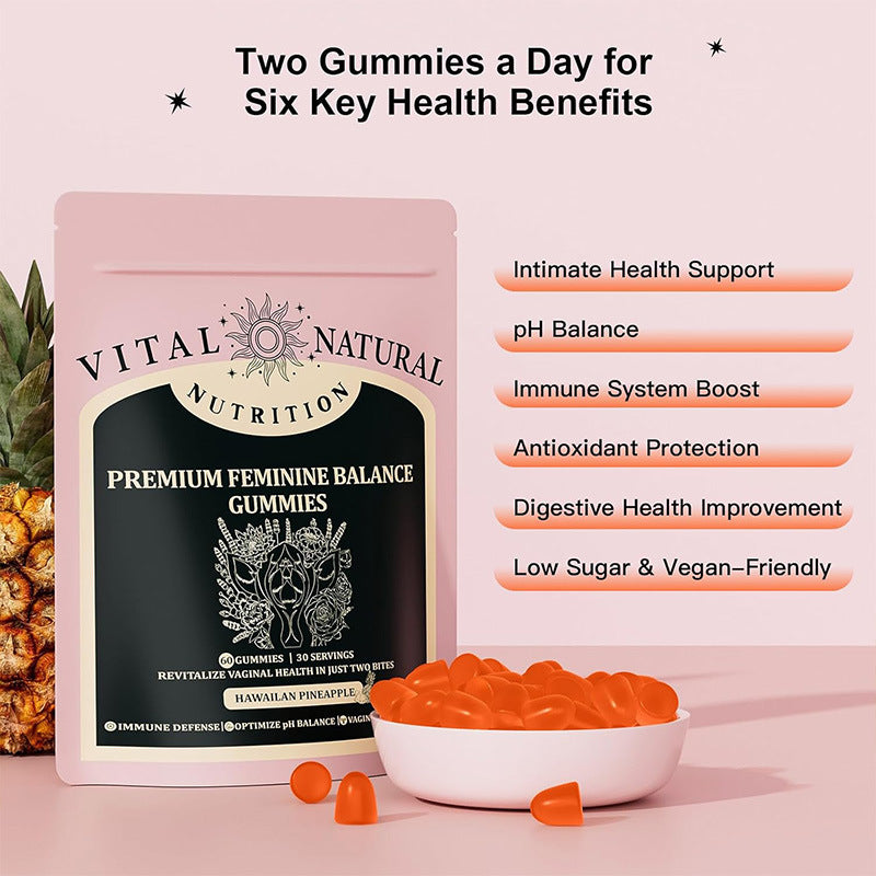 Pineapple-flavored Women's Balance Gummies