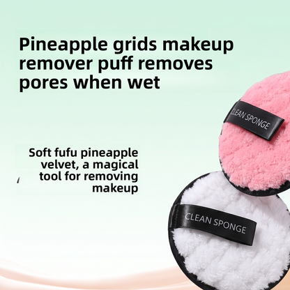 Pineapple Makeup Remover Puff Double-Sided Cleansing Tool