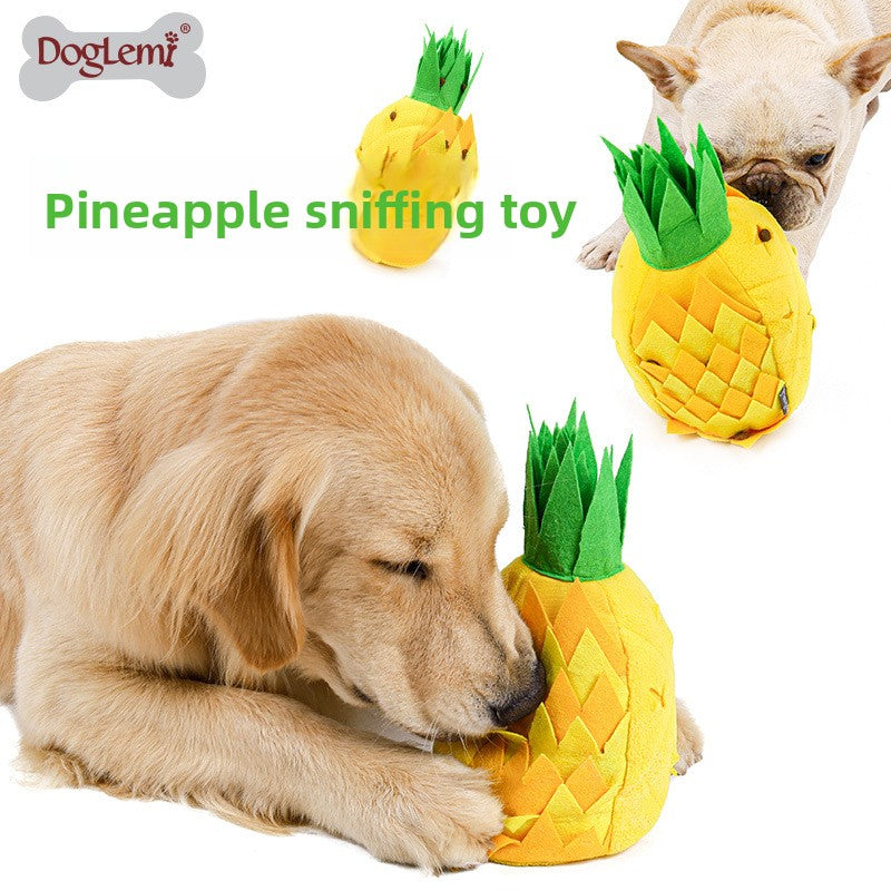 Pineapple sniffing pet toys