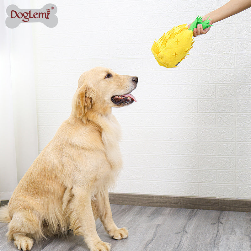 Pineapple sniffing pet toys