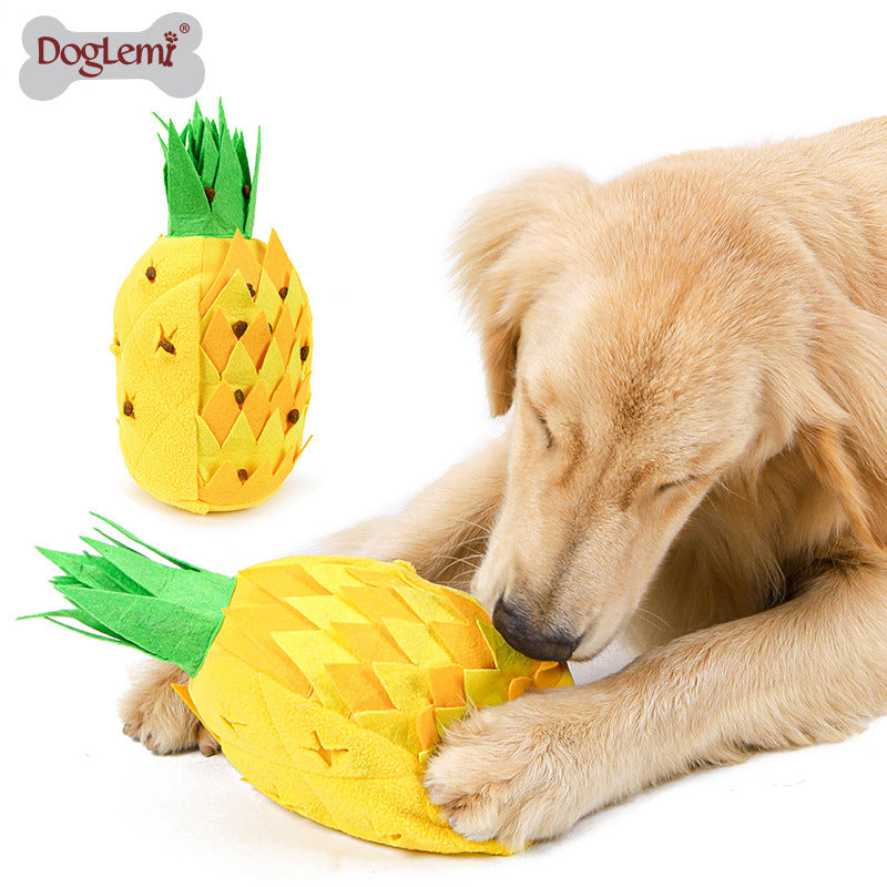 Pineapple sniffing pet toys