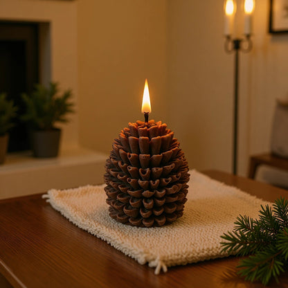 Pinecone Candle