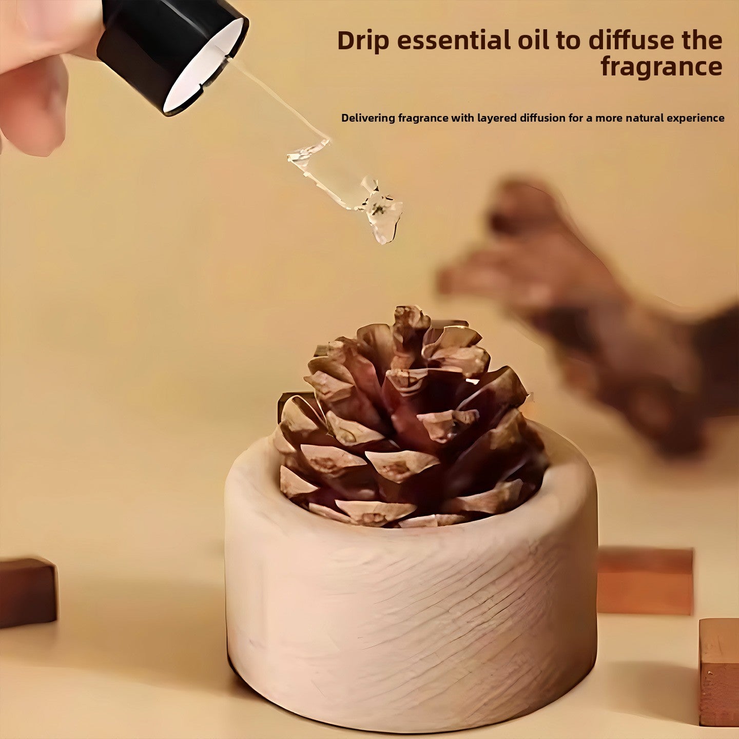 Pinecone Diffuser Wood