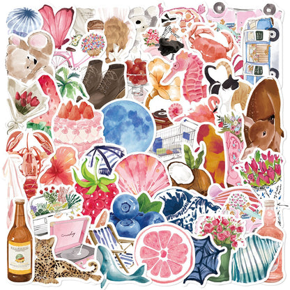 Pink Aesthetic Graffiti Stickers