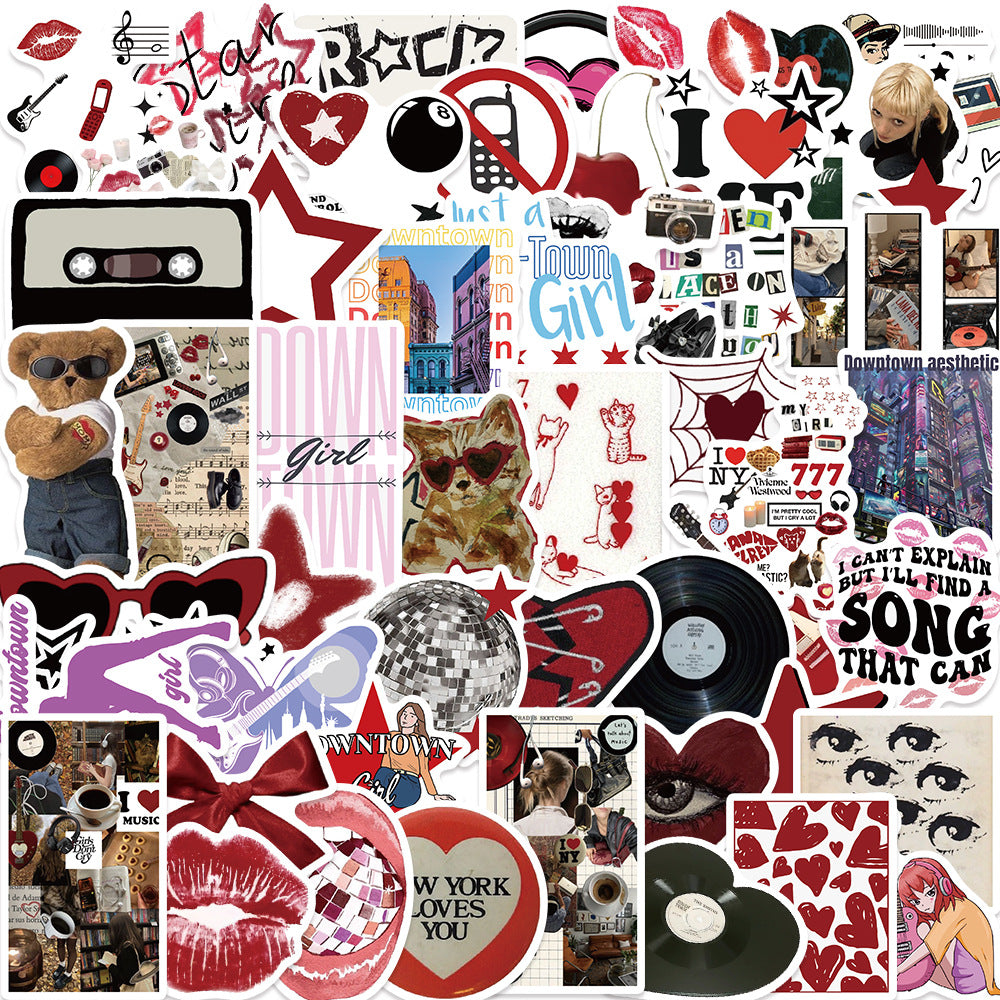 Pink Aesthetic Graffiti Stickers