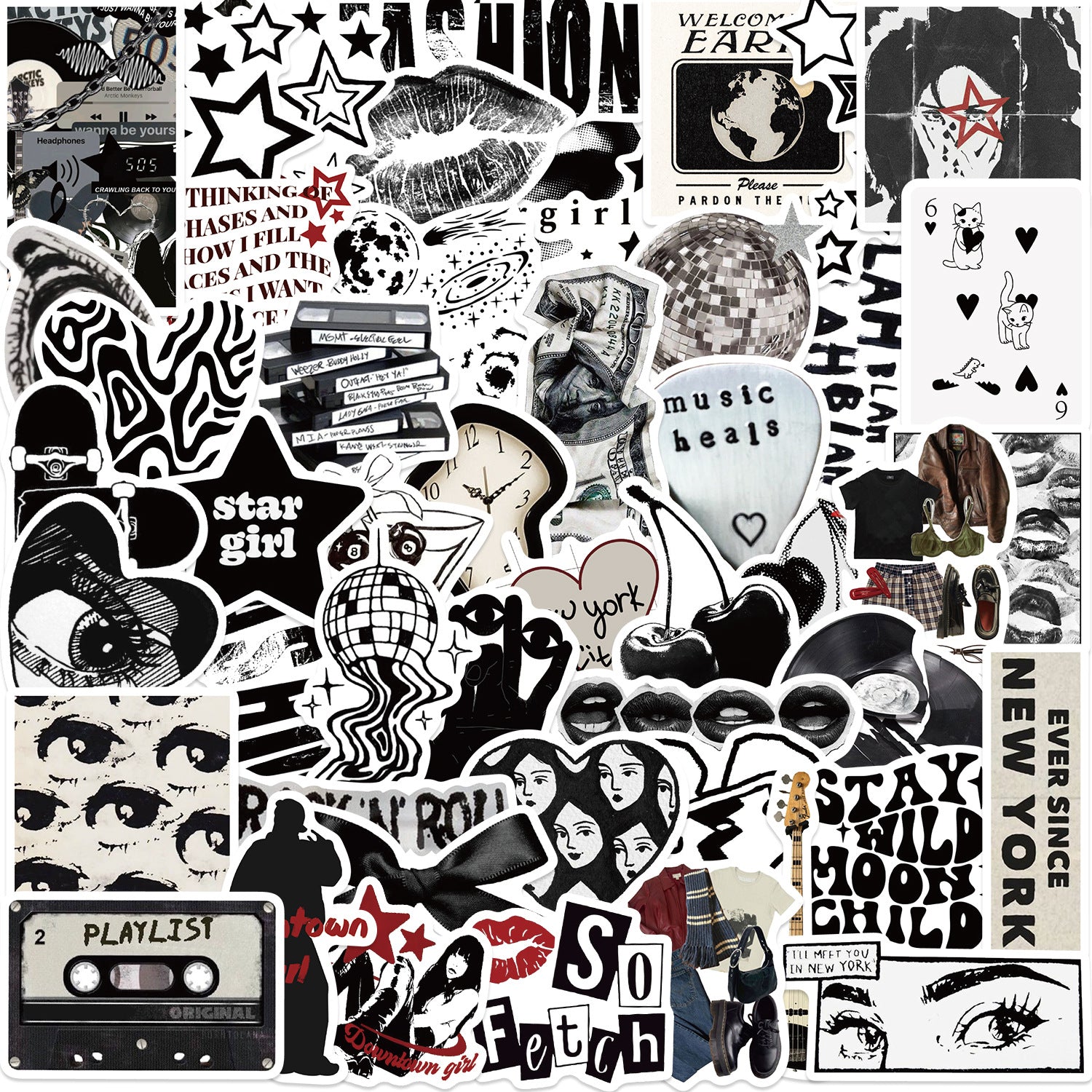 Pink Aesthetic Graffiti Stickers
