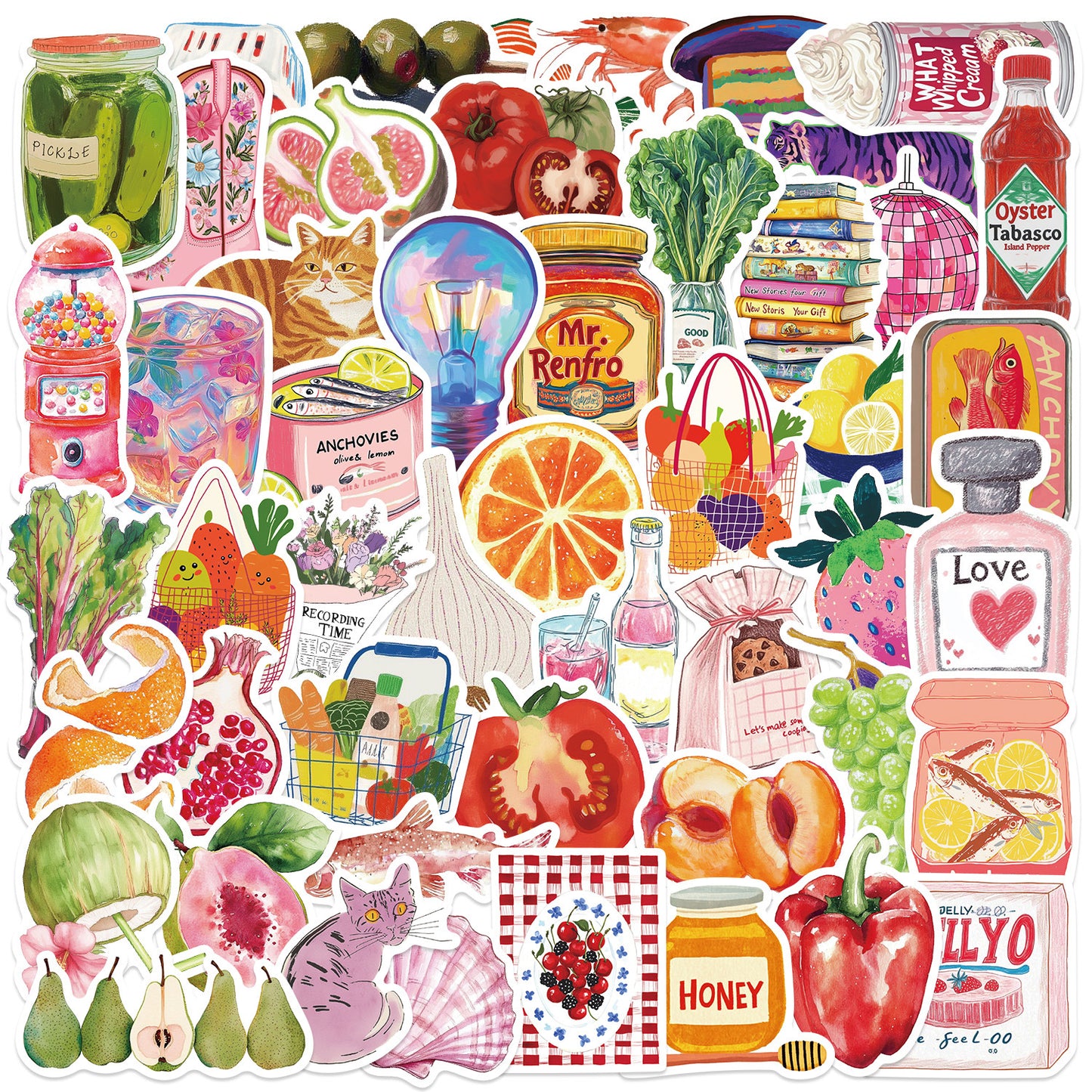 Pink Aesthetic Graffiti Stickers
