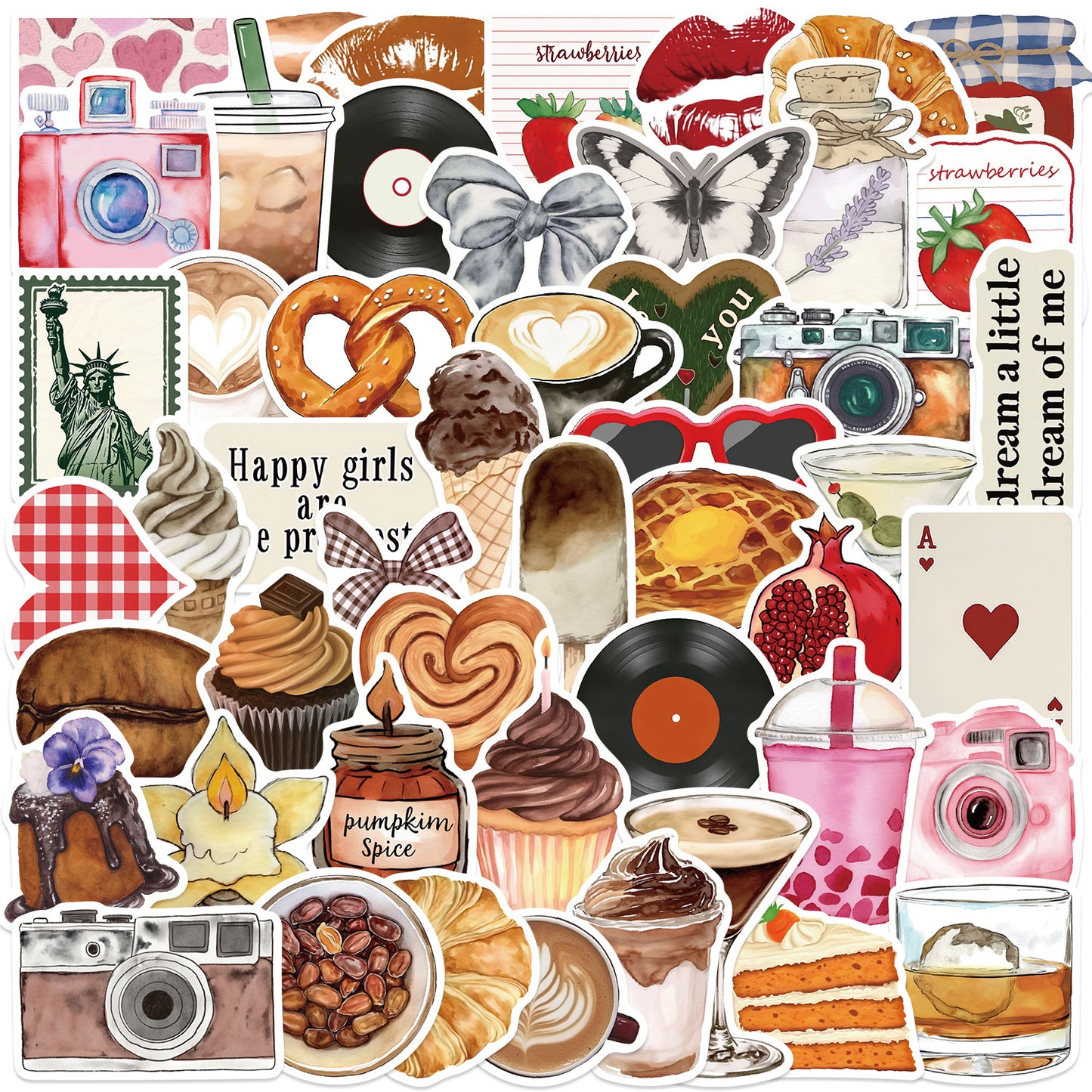 Pink Aesthetic Graffiti Stickers
