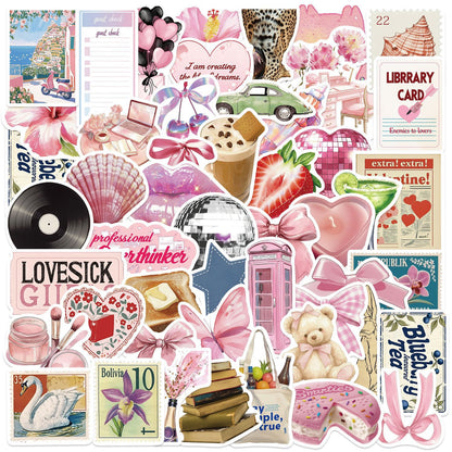 Pink Aesthetic Graffiti Stickers