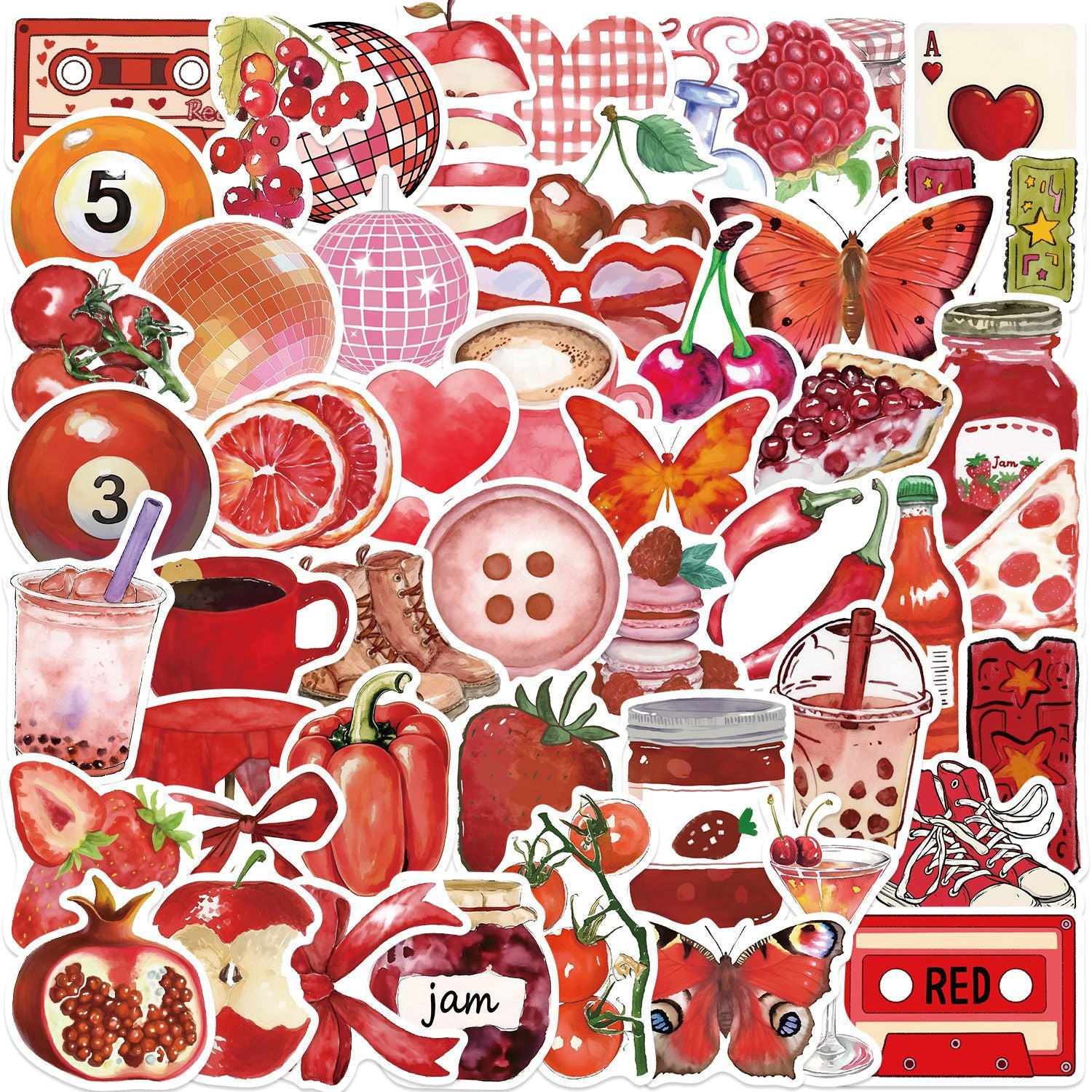 Pink Aesthetic Graffiti Stickers