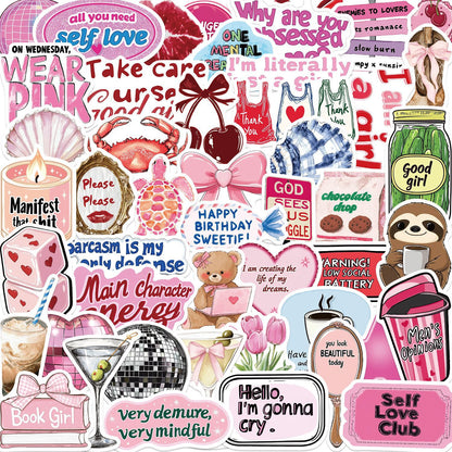 Pink Aesthetic Graffiti Stickers