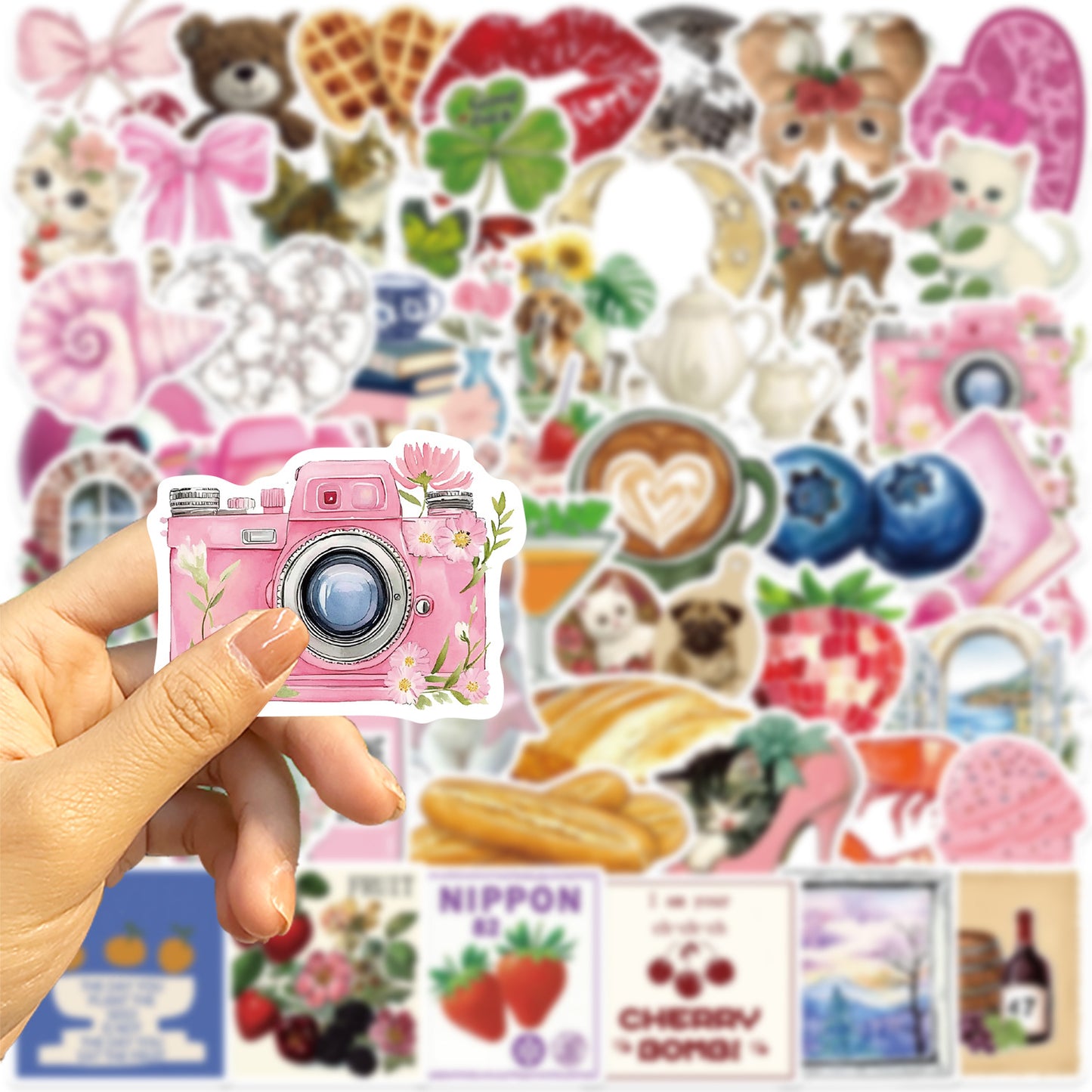 Pink Aesthetic Graffiti Stickers