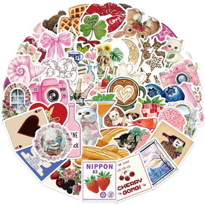 Pink Aesthetic Graffiti Stickers