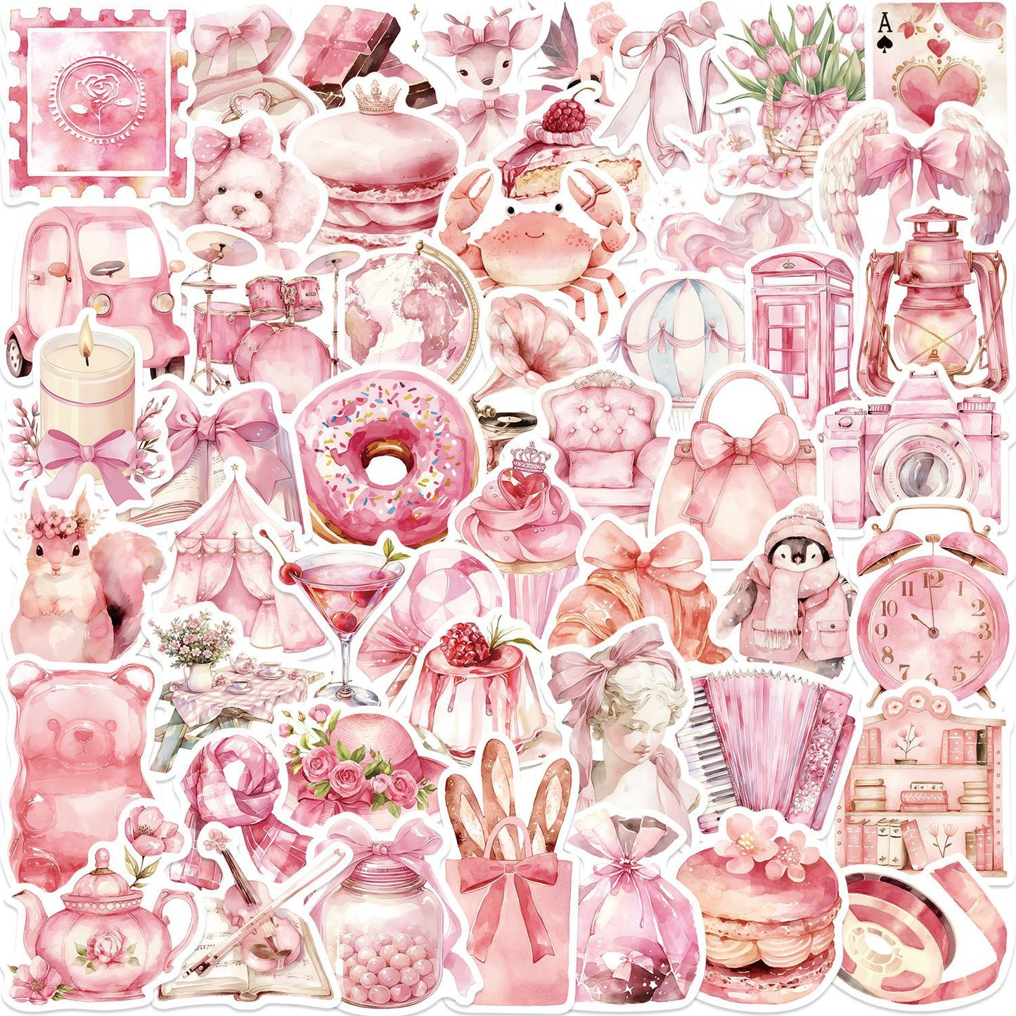 Pink Aesthetic Graffiti Stickers