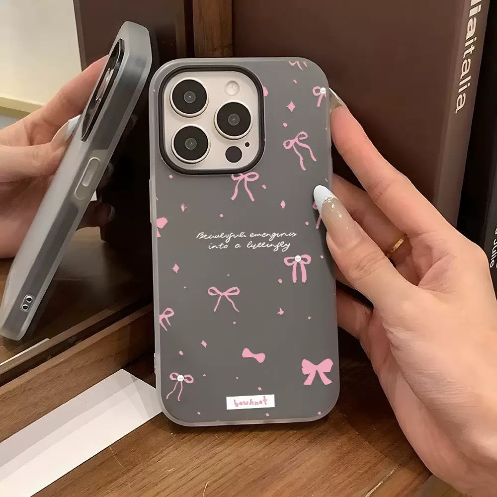 Pink Bow Design Phone Case