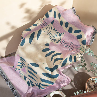 Pink Cat camping Blanket