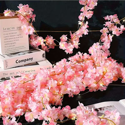 Pink Cherry Blossom String Lights