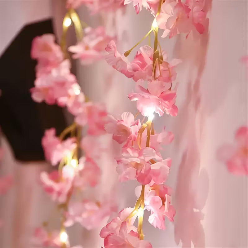 Pink Cherry Blossom String Lights