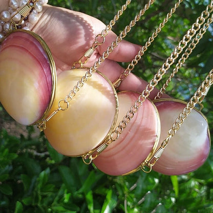 Pink Clam Shell Bag