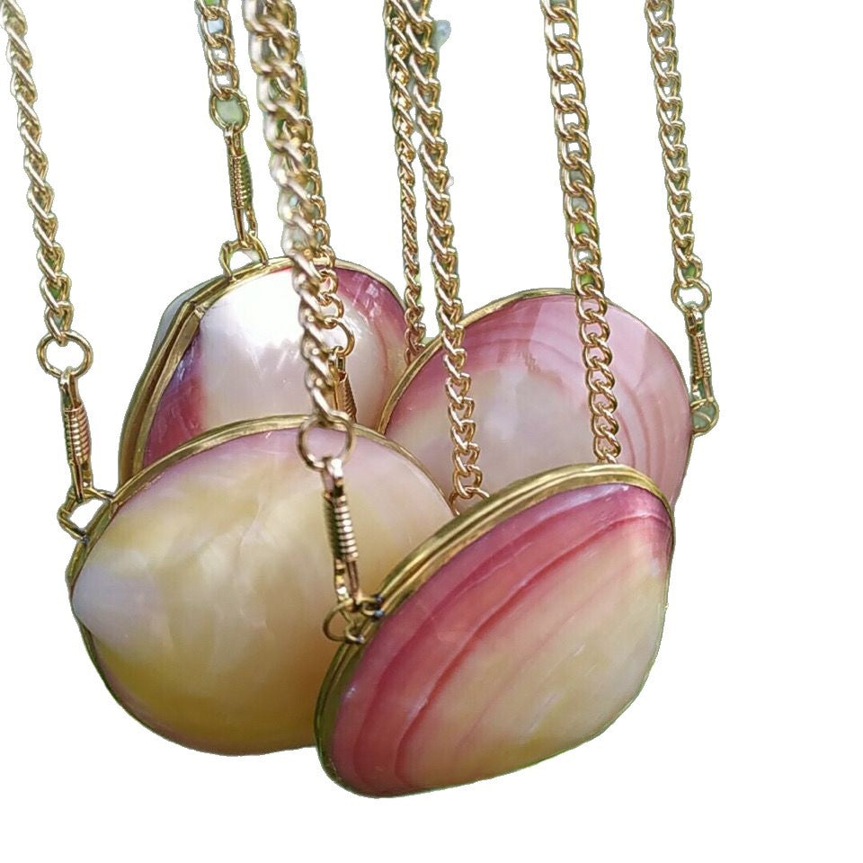 Pink Clam Shell Bag