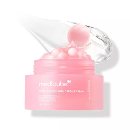 Pink collagen capsule cream