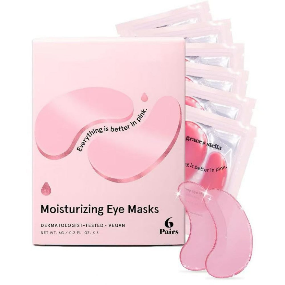 Pink Collagen Gel Eye Mask Hydrating Wrinkle Smoothing