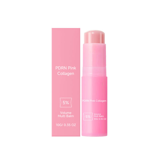 Pink collagen lip balm