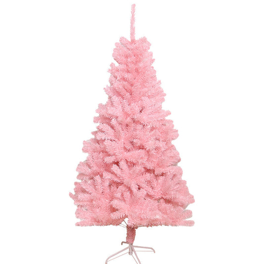 Pink PVC Christmas Tree with Dense Foliage