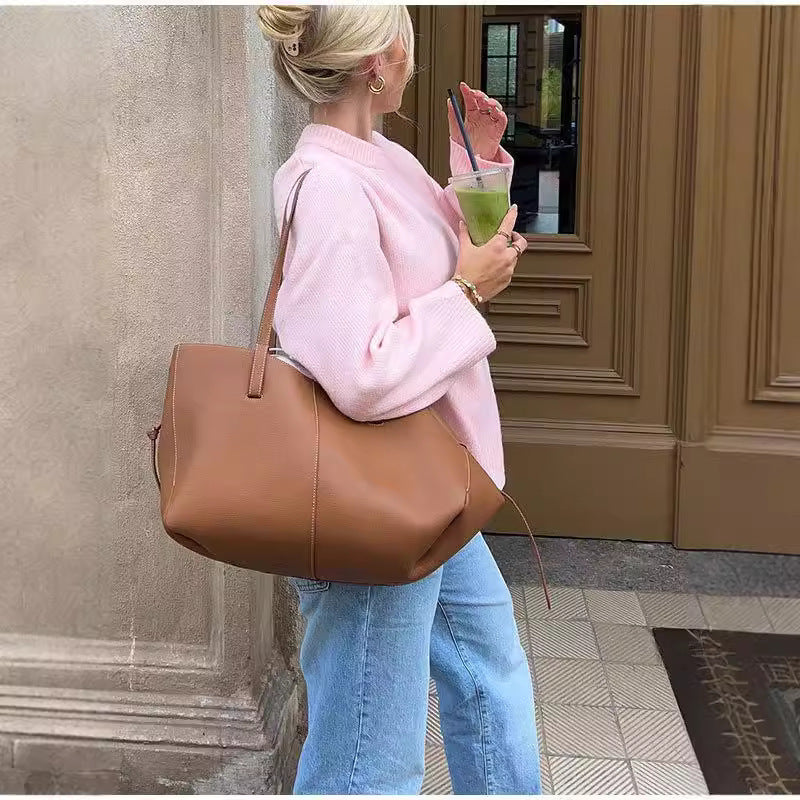 Pink Round Neck Pullover Sweater