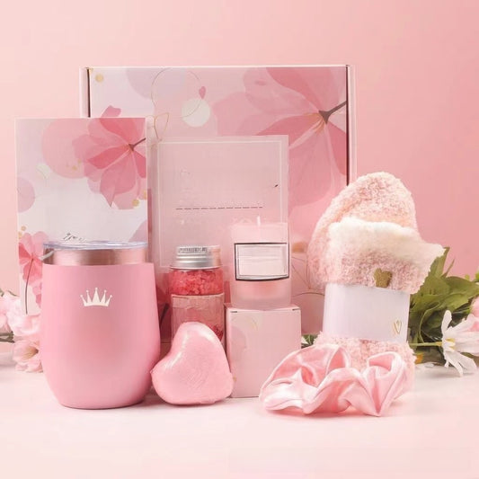 Pink Spa Gift Basket Set