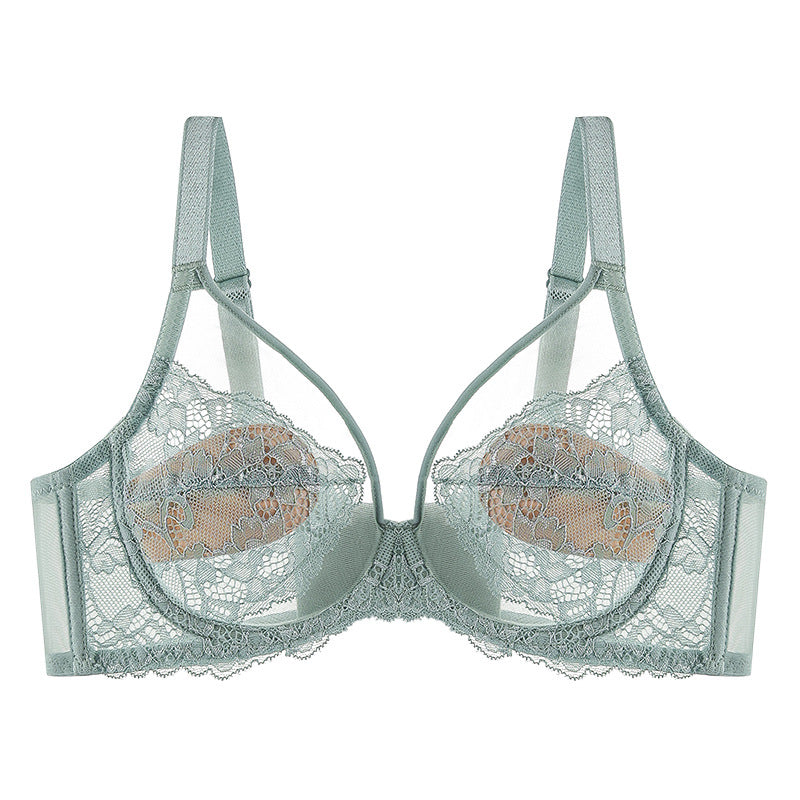 Pink Underwear Women's Thin Large Chest Small