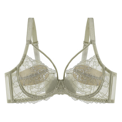 Pink Underwear Women's Thin Large Chest Small