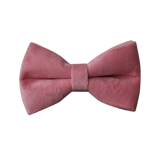 Pink Velvet Dog Collar with Rose Gold Buckle