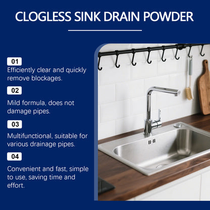 Pipe cleaning powder