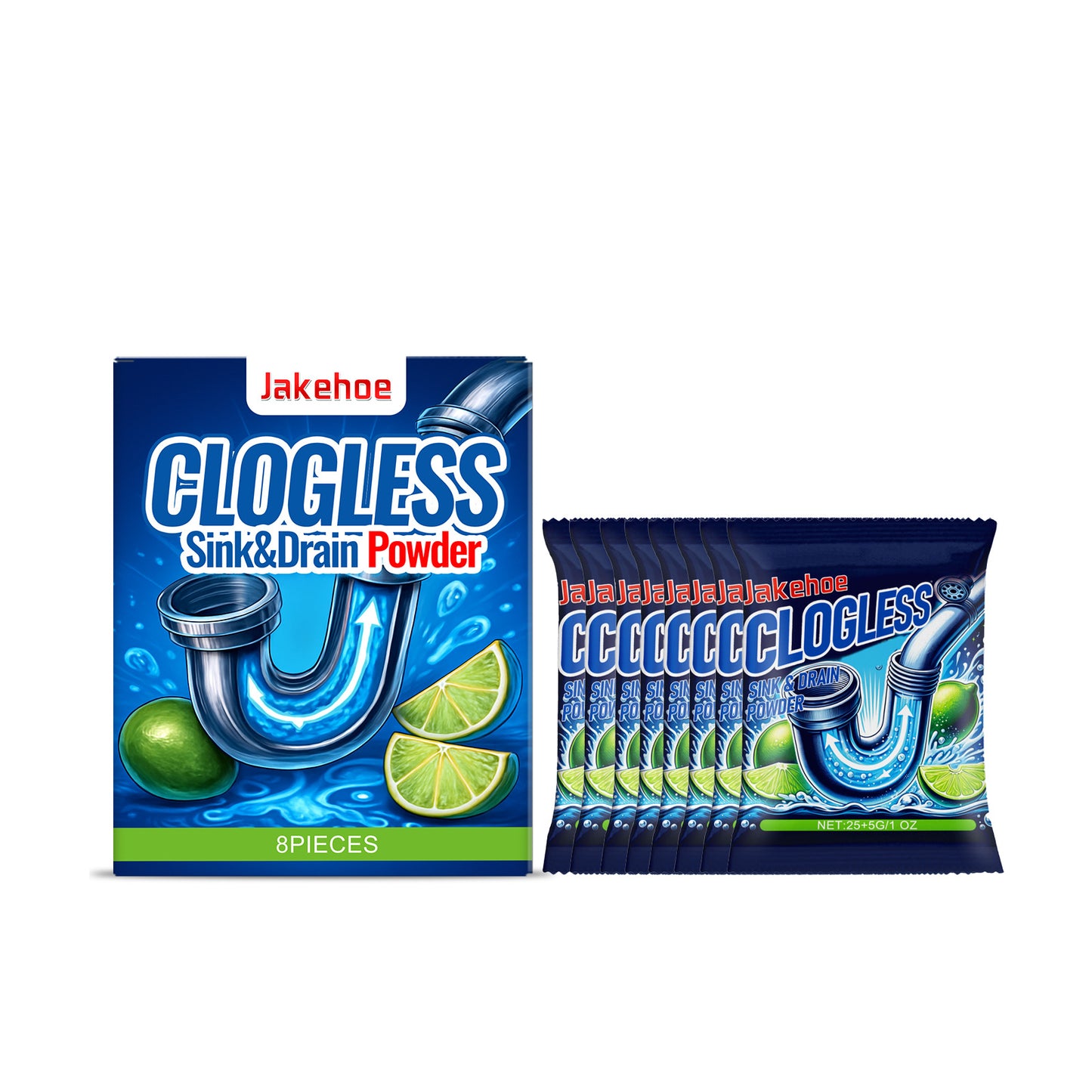 Pipe cleaning powder