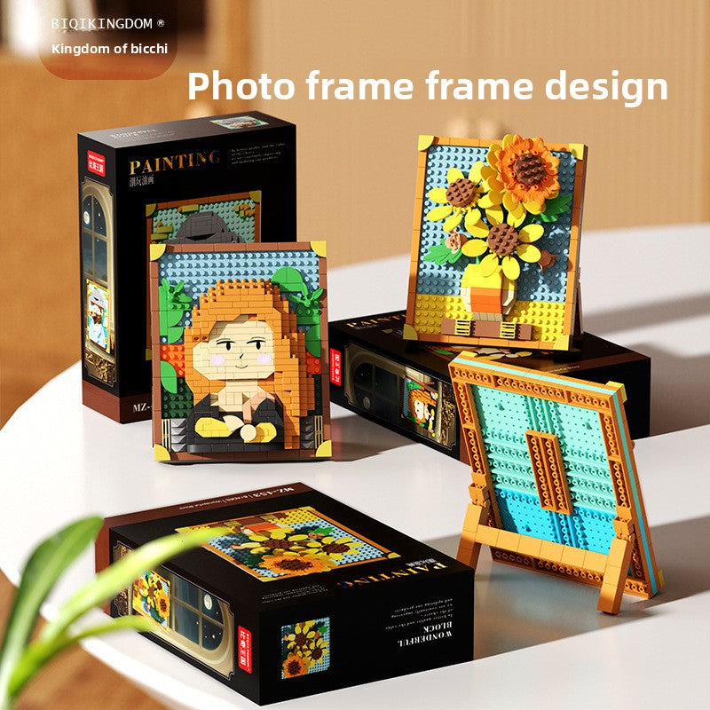 Pixel Art Building Blocks Famous Paintings Collection