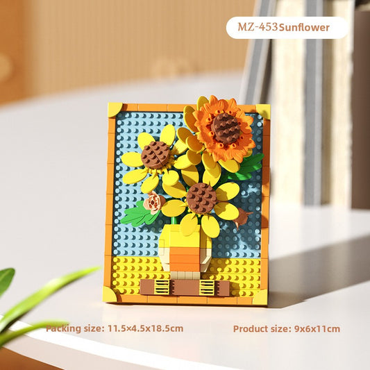 Pixel Art Building Blocks Famous Paintings Collection