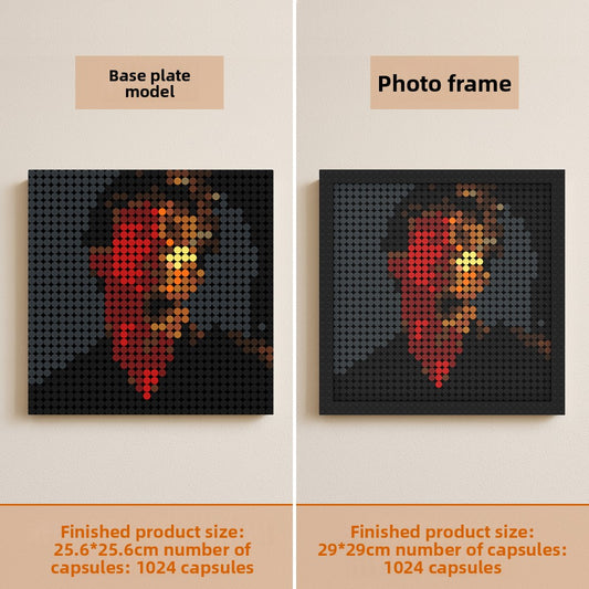 Pixel building blocks painting