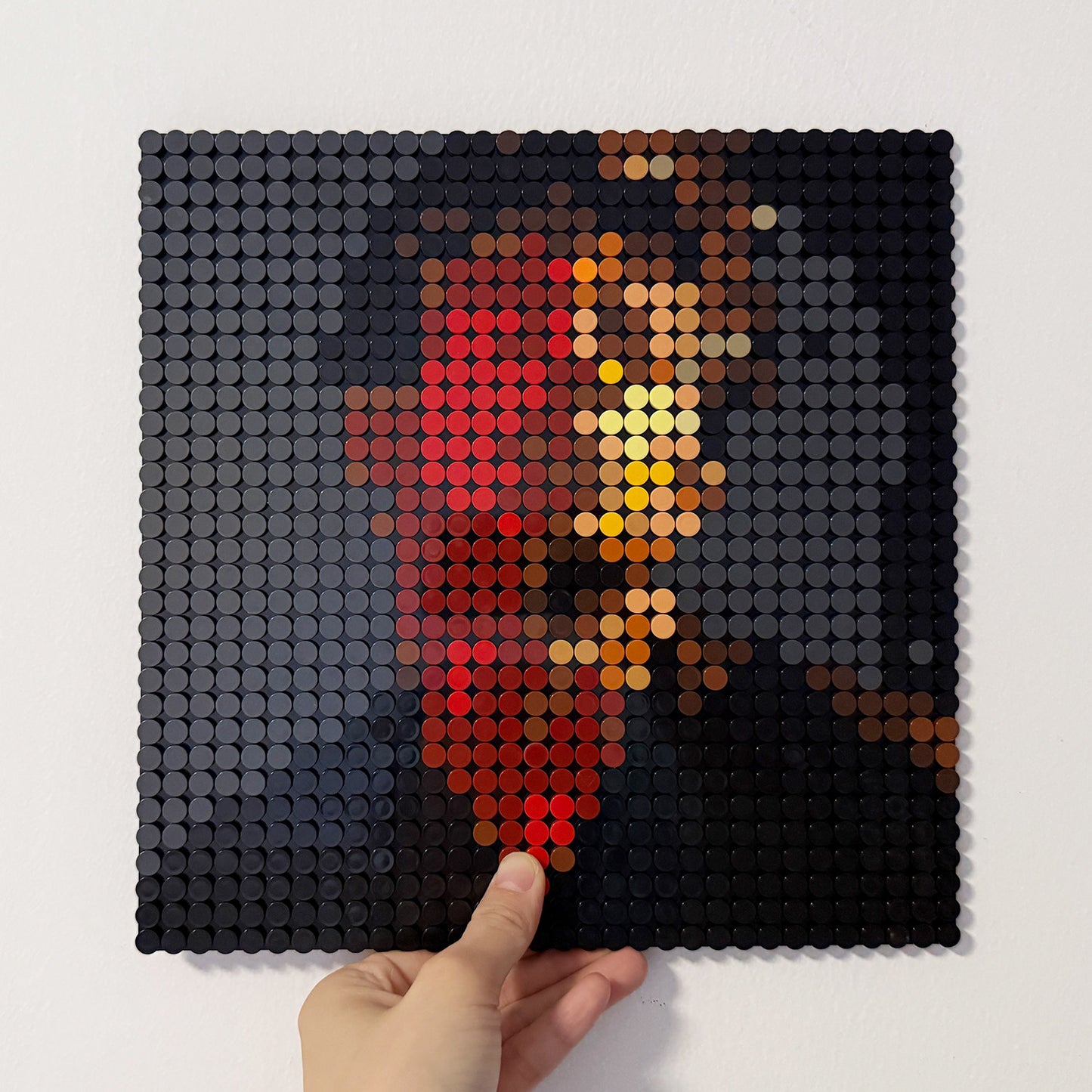 Pixel building blocks painting